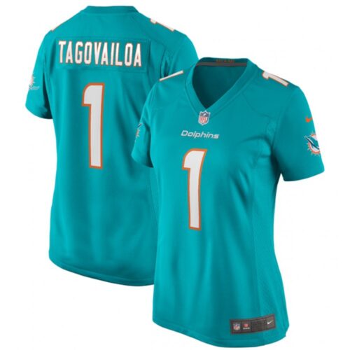 68626363e6b02_1 Women's Miami Dolphins #1 Tua Tagovailoa Aqua Vapor Untouchable Stitched Jersey(Run Small)