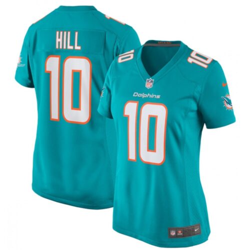 68626366d8467_1 Women's Miami Dolphins #10 Tyreek Hill Aqua Vapor Untouchable Stitched Jersey(Run Small)