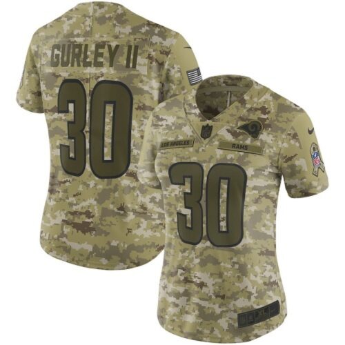 6862638135ecd_1 Women's Los Angeles Rams #30 Todd Gurley 2018 Camo Salute to Service Limited Stitched NFL Jersey