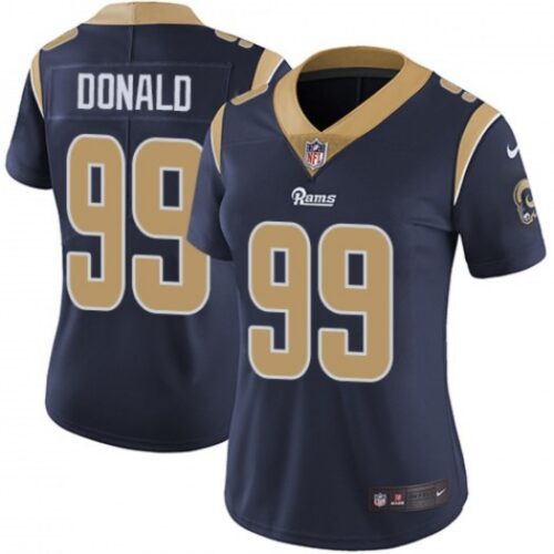 686263966a626_1 Women's Los Angeles Rams #99 Aaron Donald Navy Vapor Untouchable Limited Stitched NFL Jersey (Run Small)