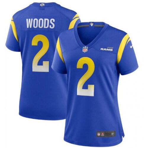 686263ba90e3a_1 Women's Los Angeles Rams #2 Robert Woods Royal Vapor Untouchable Limited Stitched Jersey(Run Small)