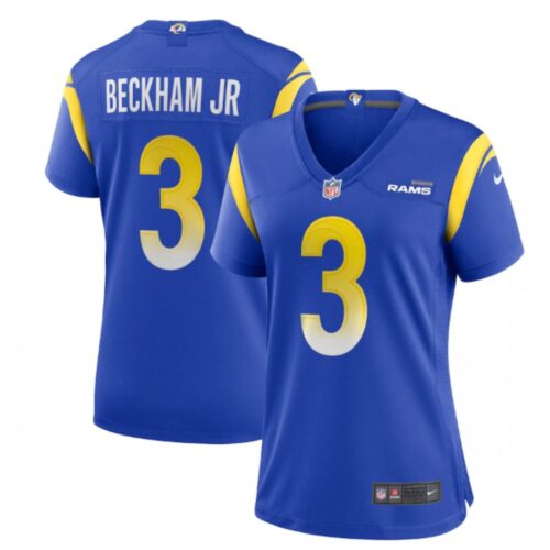 686263bd8cd33_1 Women's Los Angeles Rams #3 Odell Beckham Jr. Royal Vapor Untouchable Limited Stitched Jersey(Run Small)
