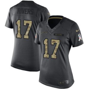 6862641fc6844_1 Chargers #17 Philip Rivers Black Women's Stitched NFL Limited 2016 Salute to Service Jersey