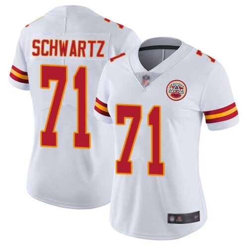 6862655554e69_1 Women's Kansas City Chiefs #71 Mitchell Schwart White Vapor Untouchable Stitched NFL Jersey(Run Small)