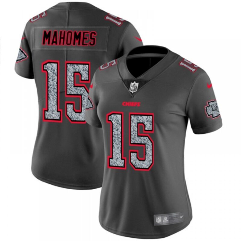 6862658f691c5_1 Women's Kansas City Chiefs #15 Patrick Mahomes 2019 Gray Fashion Static Limited Stitched NFL Jersey(Run Small)