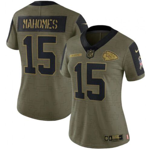 68626598d5570_1 Women's Kansas City Chiefs #15 Patrick Mahomes 2021 Olive Salute To Service Limited Stitched Jersey(Run Small)