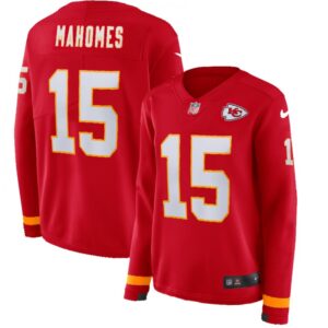 686265b3f373b_1 Women's Kansas City Chiefs #15 Patrick Mahomes Red Therma Long Sleeve Stitched NFL Jersey