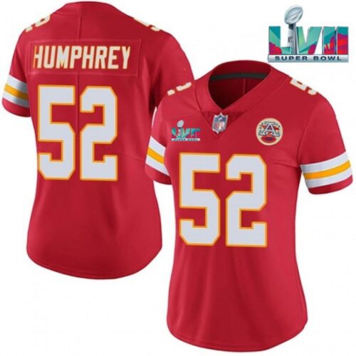 686265c03c2f8_1 Women's Kansas City Chiefs #52 Creed Humphrey Red Super Bowl LVII Patch Vapor Stitched Jersey(Run Small)