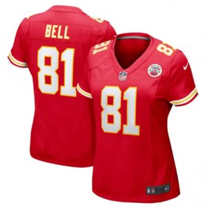 686265c97cddf_1 Women's Kansas City Chiefs #81 Blake Bell Red Stitched Jersey(Run Small)