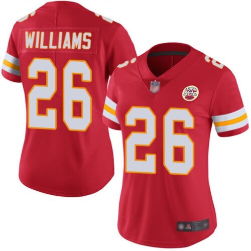 686265db880cb_1 Women's Kansas City Chiefs #26 Damien Williams Red Vapor Untouchable Limited Stitched NFL Jersey(Run Small)
