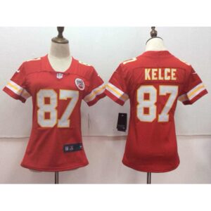 686265deb4fbd_1 Women's Kansas City Chiefs #87 Travis Kelce Red Vapor Untouchable Player Limited Stitched NFL Jersey