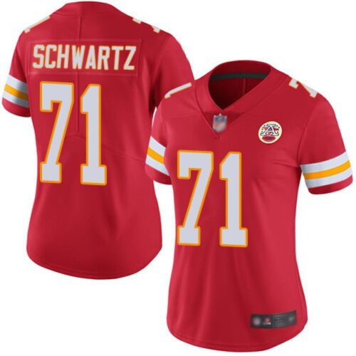 686265e8005a7_1 Women's Kansas City Chiefs #71 Mitchell Schwart Red Vapor Untouchable Stitched NFL Jersey(Run Small)