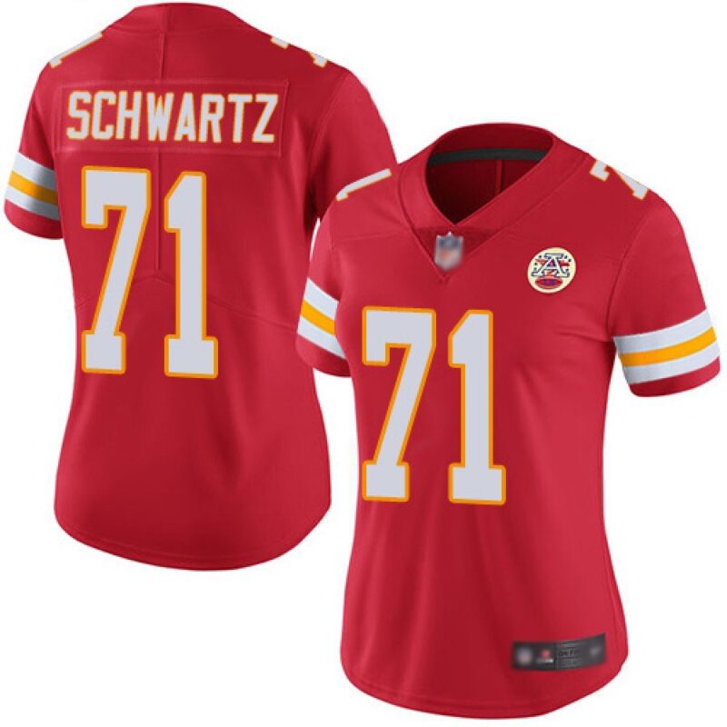 686265e8005a7_1 Women's Kansas City Chiefs #71 Mitchell Schwart Red Vapor Untouchable Stitched NFL Jersey(Run Small)