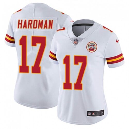 686265fd3ef2b_1 Women's Kansas City Chiefs #17 Mecole Hardman White Vapor Untouchable Limited Stitched NFL Jersey(Run Small)