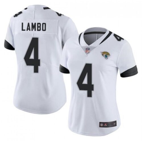 6862660ca113c_1 Women's Jacksonville Jaguars #4 Josh Lambo White Vapor Untouchable Limited Stitched NFL Jersey(Run Small)
