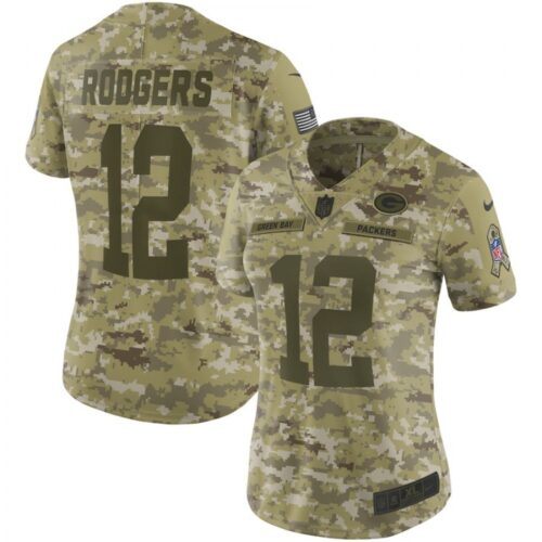 6862665158b57_1 Women's Green Bay Packers #12 Aaron Rodgers 2018 Camo Salute to Service Limited Stitched NFL Jersey