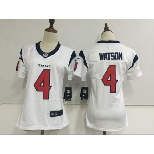 686266809b013_1 Women's Houston Texans #4 Deshaun Watson White Stitched NFL Vapor Untouchable Limited Jersey