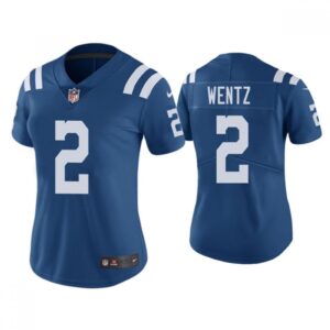 6862669c21bec_1 Women's Indianapolis Colts #2 Carson Wentz Blue Vapor Untouchable Limited Stitched Jersey(Run Small)
