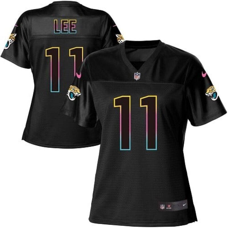 686266b671d3c_1 Women's Jacksonville Jaguars #11 Marqise Lee Black Stitched Jersey(Run Small)