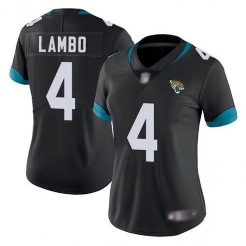 686266c264f54_1 Women's Jacksonville Jaguars #4 Josh Lambo Black Vapor Untouchable Limited Stitched NFL Jersey(Run Small)