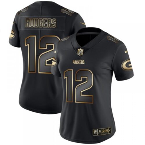 686266ec3f990_1 Women's Green Bay Packers #12 Aaron Rodgers 2019 Black Gold Edition Stitched NFL Jersey(Run Small)