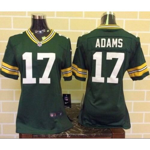 686266f25f482_1 Packers #17 Davante Adams Green Team Color Women's Stitched NFL Elite Jersey