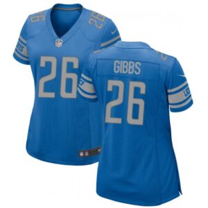6862670a681e0_1 Women's Detroit Lions #26 Jahmyr Gibbs Blue 2023 Draft Stitched Jersey(Run Smaller)