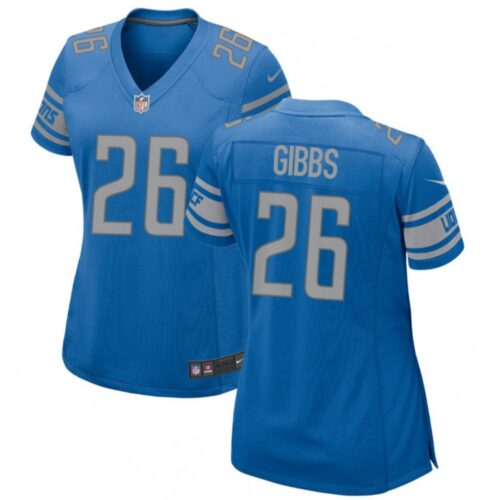 6862670a681e0_1 Women's Detroit Lions #26 Jahmyr Gibbs Blue 2023 Draft Stitched Jersey(Run Smaller)