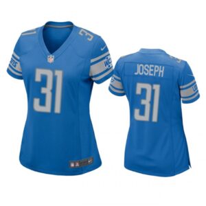 6862670d4f045_1 Women's Detroit Lions #31 Kerby Joseph Blue Stitched Jersey(Run Smaller)