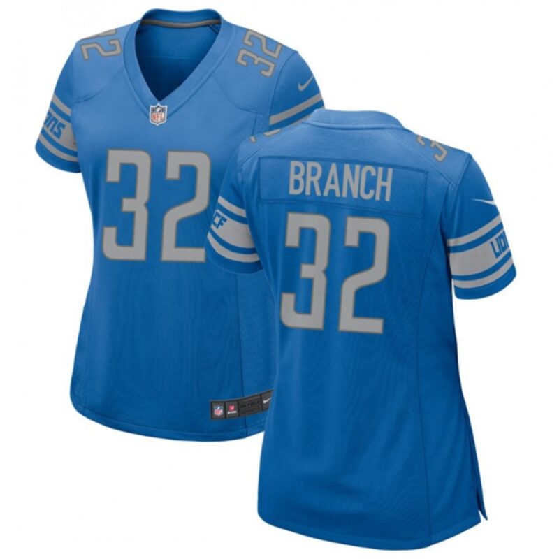 686267103955a_1 Women's Detroit Lions #32 Brian Branch Blue Stitched Jersey(Run Smaller)