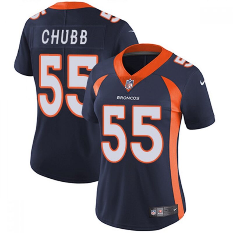 6862674d9f2e3_1 Women's Denver Broncos #55 Bradley Chubb Navy Vapor Untouchable Limited Stitched NFL Jersey(Run Small)