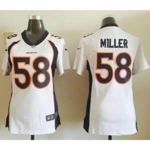 68626780a53c2_1 Broncos #58 Von Miller White Women's Stitched NFL Elite Jersey