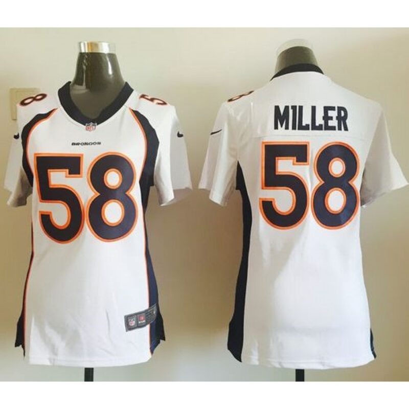 68626780a53c2_1 Broncos #58 Von Miller White Women's Stitched NFL Elite Jersey