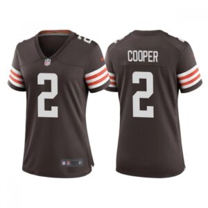 686268f127d3a_1 Women's Cleveland Browns #2 Amari Cooper Brown Vapor Untouchable Limited Stitched Jersey(Run Small)