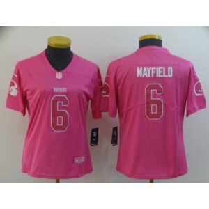 686268f6e6226_1 Women's Cleveland Browns #6 Baker Mayfield Pink Vapor Untouchable Limited Stitched NFL Jersey(Run Small)