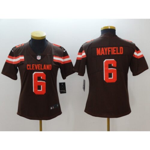 686268fcb9103_1 Women's Cleveland Browns #6 Baker Mayfield Brown 2018 NFL Draft Vapor Untouchable Limited Stitched Jersey