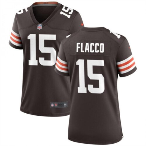 686269795b8e4_1 Women's Cleveland Browns #15 Joe Flacco Brown Stitched Jersey(Run Small)