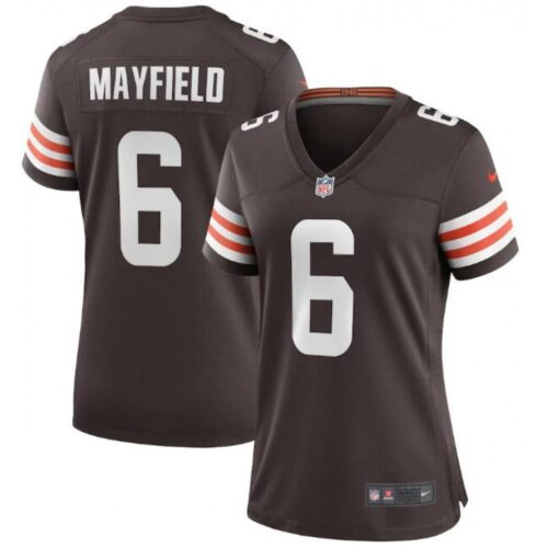 68626996f14cf_1 Women's Cleveland Browns #6 Baker Mayfield 2020 New Brown Stitched Jersey(Run Small)