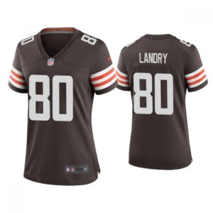 686269a2e4ccb_1 Women's Cleveland Browns #80 Jarvis Landry 2020 New Brown Stitched Jersey(Run Small)