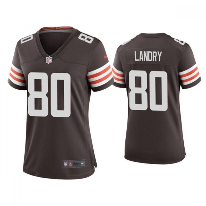 686269a2e4ccb_1 Women's Cleveland Browns #80 Jarvis Landry 2020 New Brown Stitched Jersey(Run Small)