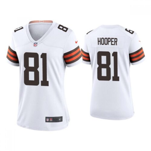 686269a607e7a_1 Women's Cleveland Browns #81 Austin Hooper 2020 New White Stitched Jersey(Run Small)