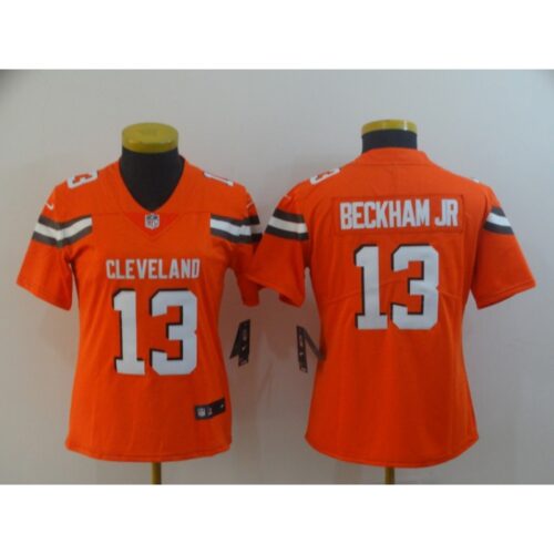 686269c7b8085_1 Women's Cleveland Browns #13 Odell Beckham Jr. Orange Vapor Untouchable Limited Stitched NFL Jersey(Run Small)