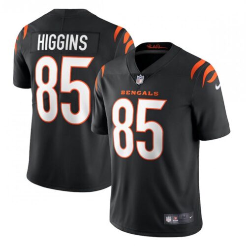 686269f65f516_1 Women's Cincinnati Bengals #85 Tee Higgins 2021 Black Vapor Limited Stitched Jersey(Run Small)