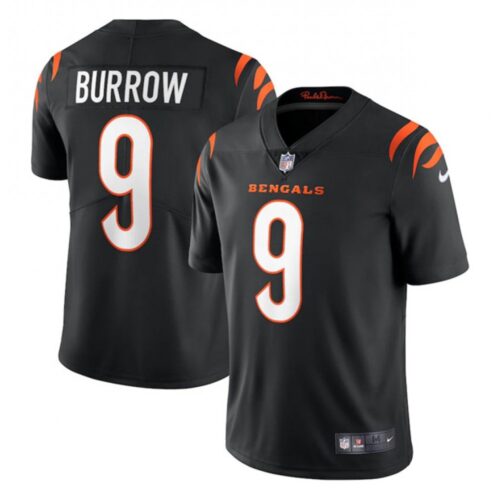 68626a046f91e_1 Women's Cincinnati Bengals #9 Joe Burrow 2021 Black Vapor Limited Stitched Jersey(Run Small)