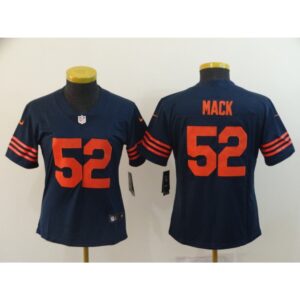 68626a1a26d72_1 Women's Chicago Bears #52 Khalil Mack Navy Vapor Untouchable Limited Stitched NFL Jersey