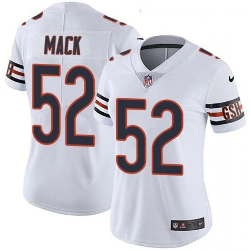 68626a1d31170_1 Women's Chicago Bears #52 Khalil Mack Navy Vapor Untouchable Limited Stitched NFL Jersey
