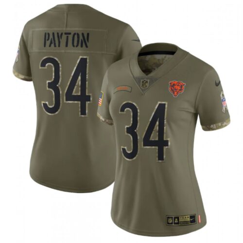68626a2662acd_1 Women's Chicago Bears #34 Walter Payton Olive 2022 Salute To Service Limited Stitched Jersey(Run Small)