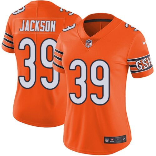 68626a3551056_1 Women's Chicago Bears #39 Eddie Jackson Orange Vapor Untouchable Limited Stitched NFL Jersey(Run Small)