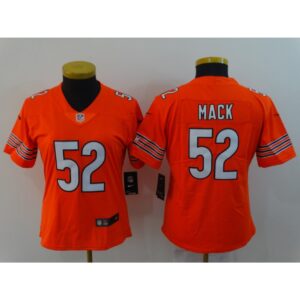 68626a386b3cd_1 Women's Chicago Bears #52 Khalil Mack Orange Vapor Untouchable Limited Stitched NFL Jersey
