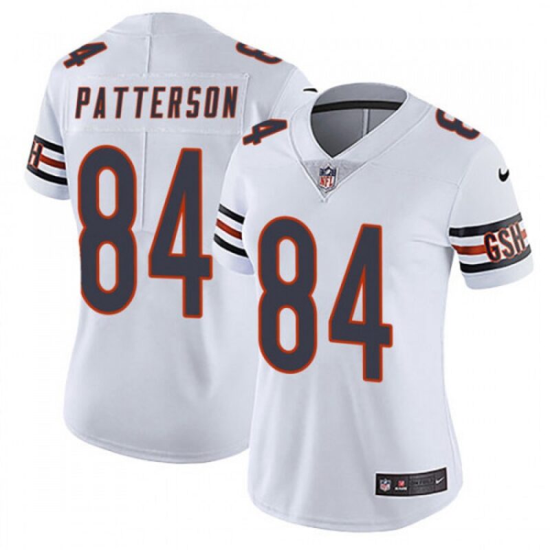 68626a6cc87e1_1 Women's Chicago Bears #84 Cordarrelle Patterson White Vapor Untouchable Limited Stitched NFL Jersey(Run Small)
